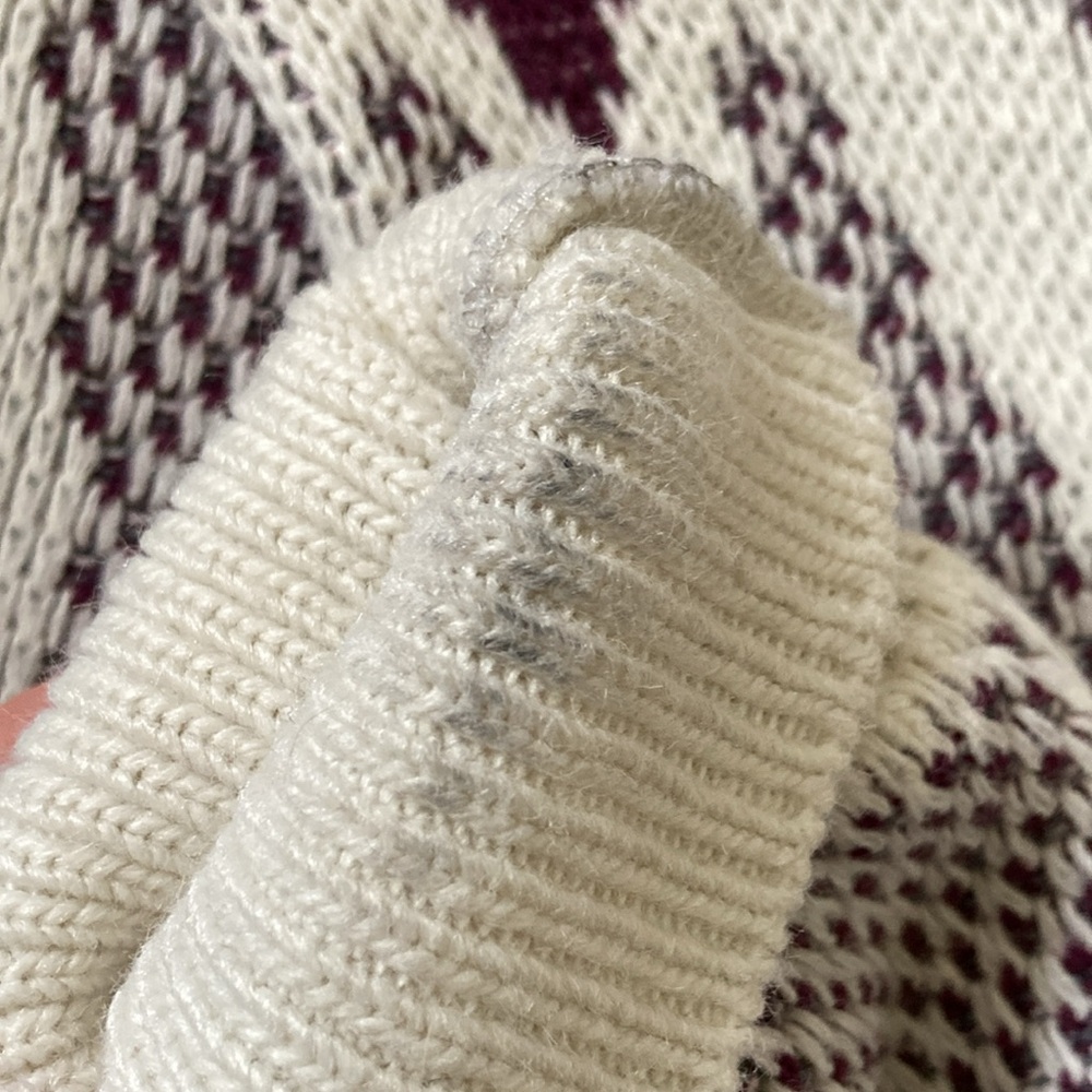 Vintage '80s JANTZEN geometric knit sweater, XL. - Picture 7 of 7